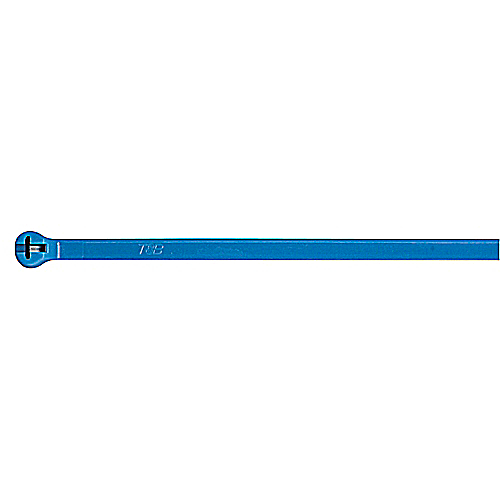 ABB / Thomas & Betts Metal Barb Cable Tie; Blue; Nylon 6.6; 13.4" Length; 4" Bundle Diameter; 500 ct.